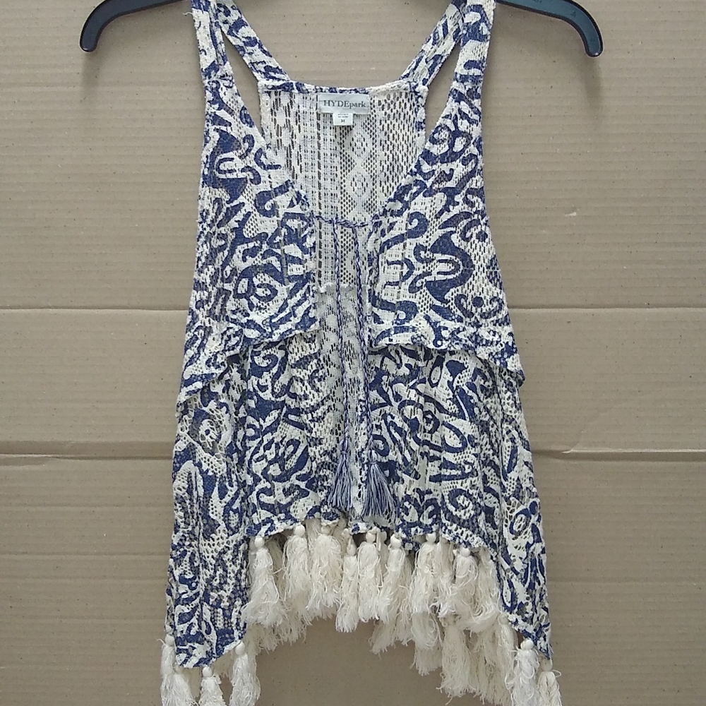 HYDEpark boho vest with tassle fringe